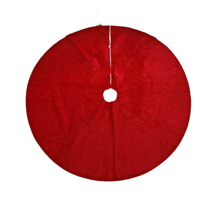 CR231RO Pie de Pino Terciopelo Rojo y Oro 120 Cm.