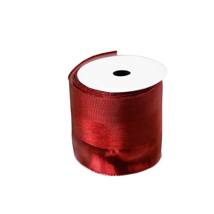 CR232R Listón 2 Tonos Rojos 10 Cm. x 9 Mts.