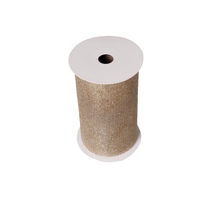 CR237CH Listón Malla Champaña 15 Cm x 9 Mts.