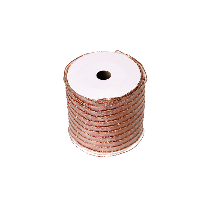 CR237RG Liston Pinstripe Rose Gold 10 Cm. x 9 Mts.