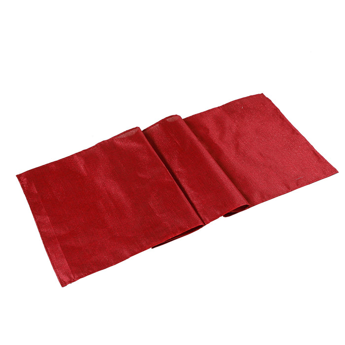 CR3001CR Camino Diseño Lino Metálico Rojo 50x168 Cm.