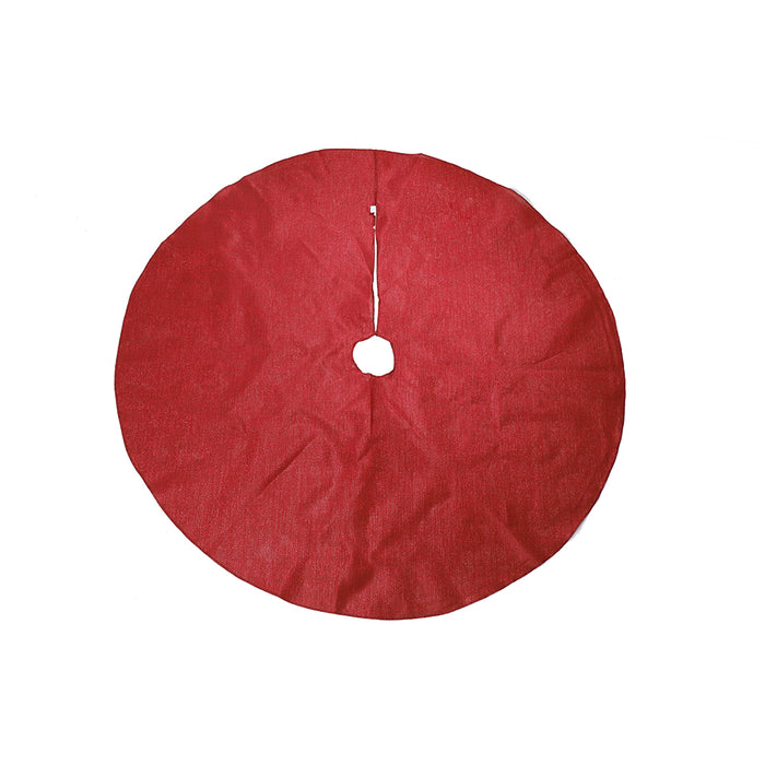 CR3001PPR Pie de Pino Diseño Lino Metálico Rojo 120 Cm.