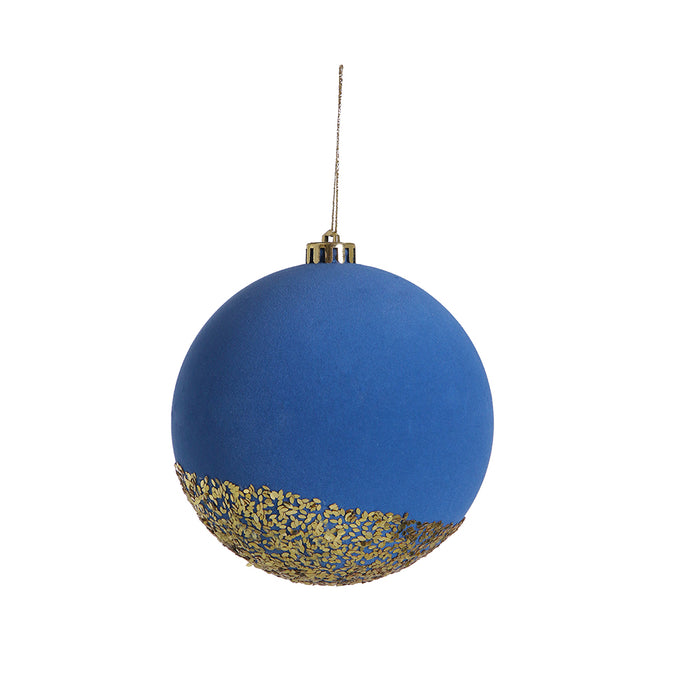 RJL239AM Esfera Gala Terciopelo Azul 15 Cm.