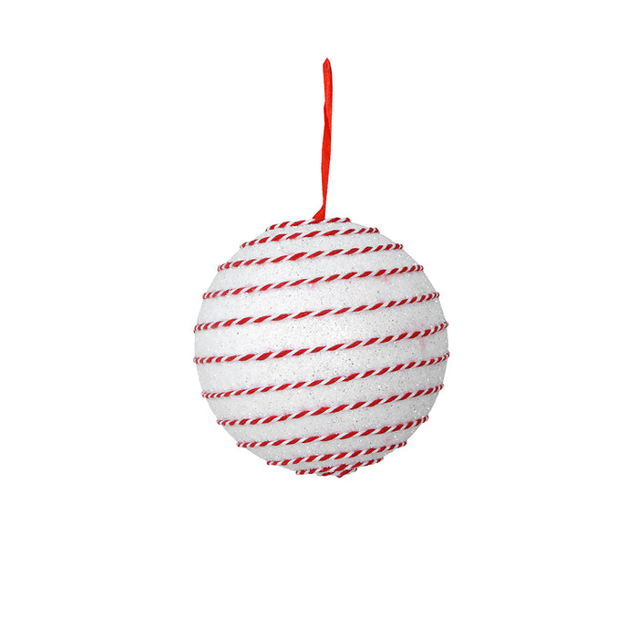 RJL322B Esfera Caramelo Blanca 15 CM.