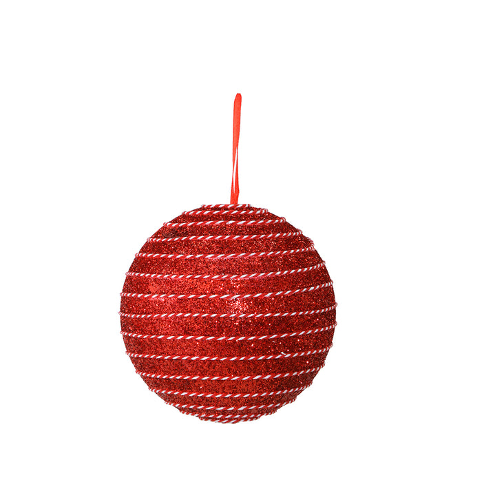 RJL325R Esfera Caramelo Rojo 20 CM.