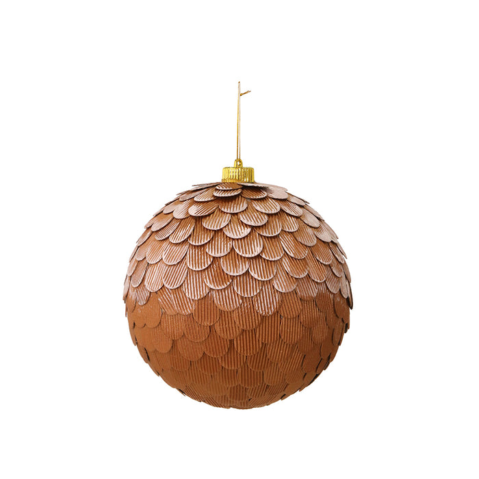 RJL329B Esfera Hojas Bronce 20 Cm.