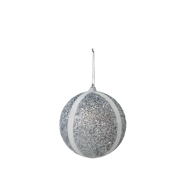 RJL334PC Esfera Aros Plata 10 Cm.