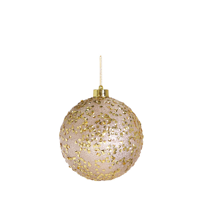 RJL337OM Esfera Pedrería Oro 15 Cm.