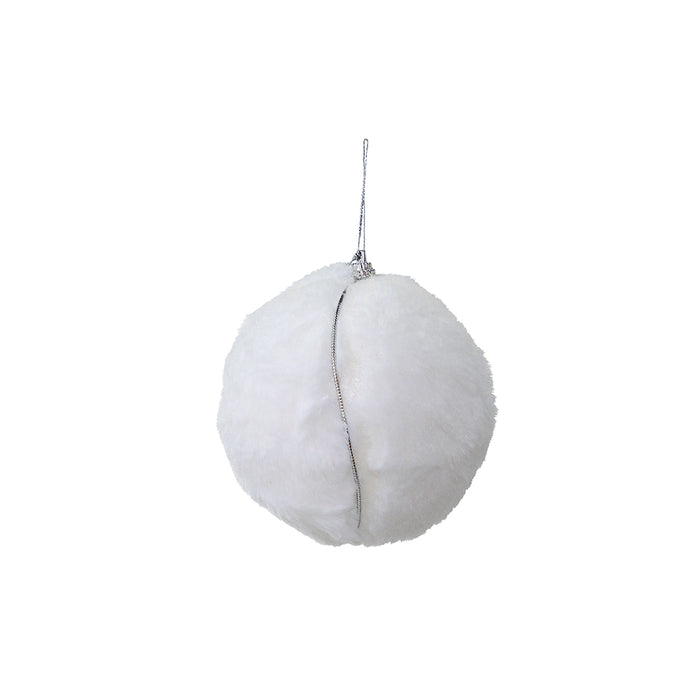 RJL340BC Esfera Peluche Blanco 10 Cm.