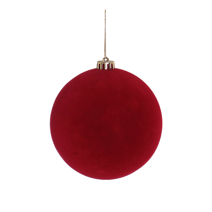RJL343R Esfera Terciopleo Rojo 15 Cm.