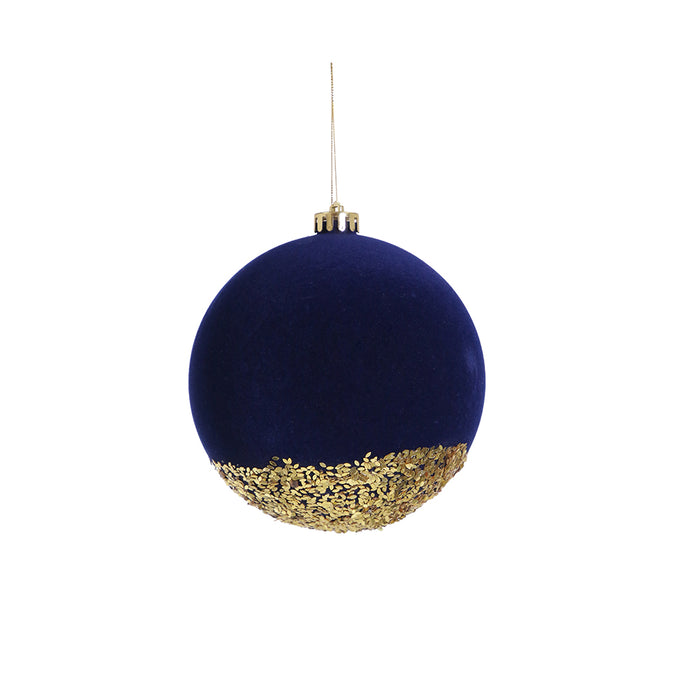 RJL349AM Esfera Gala Terciopelo Azul Real 15 Cm.