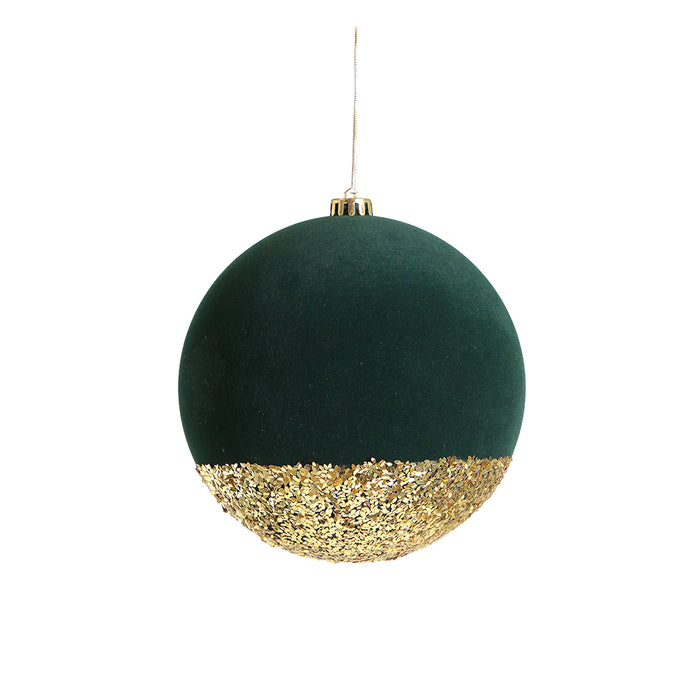 RJL349VG Esfera Gala Terciopelo Verde 20 Cm.