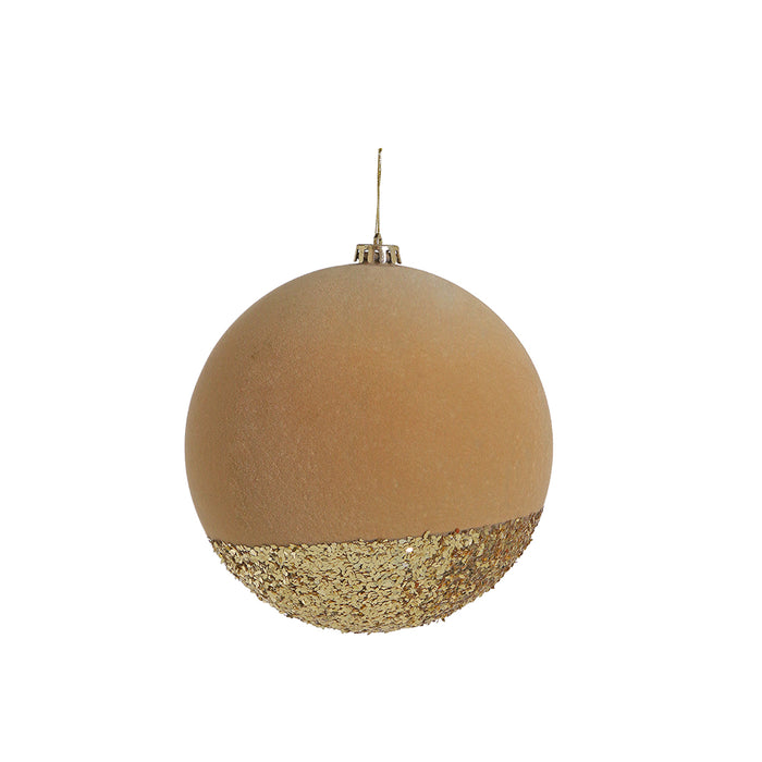 RJL350Esfera Gala Terciopelo Camello 20 Cm.