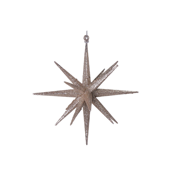 RJL354CH Ornamento Estrella Champaña 15 Cm.