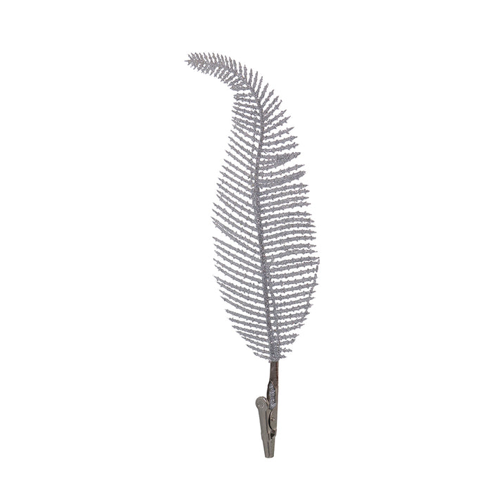RJL359P Ornamento Pluma Plata 22 Cm.