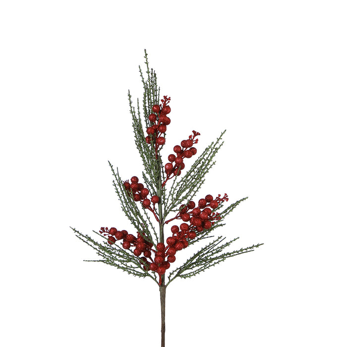 XH2322R Rama Frosted Berries Rojos 70 Cm.