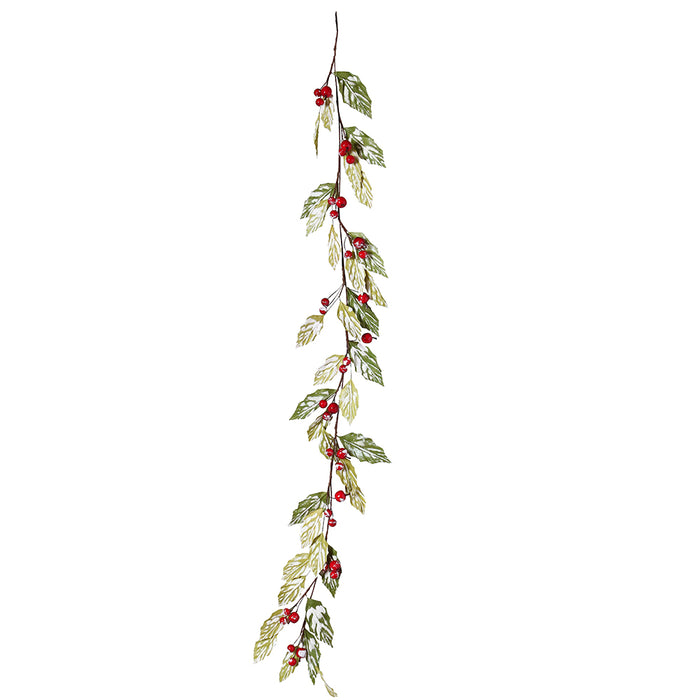 XH2323R Guirnalda Summer Frost Berries Rojos 146 Cm.
