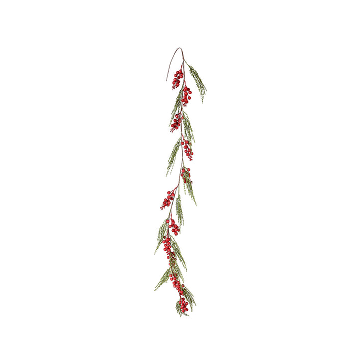 XH2328R Guirnalda Frosted Berries Rojos 157 Cm.