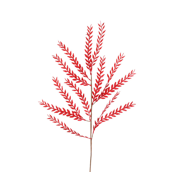 XH761R Rama Follaje Colgante Rojo 100 Cm.