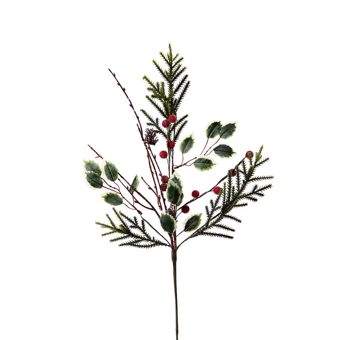 YS23039 Rama Pino Con Berries 54 Cm.
