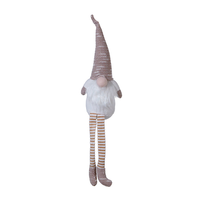 YS2327BB Gnomo Piernas Blanco y Beige 55 Cm.