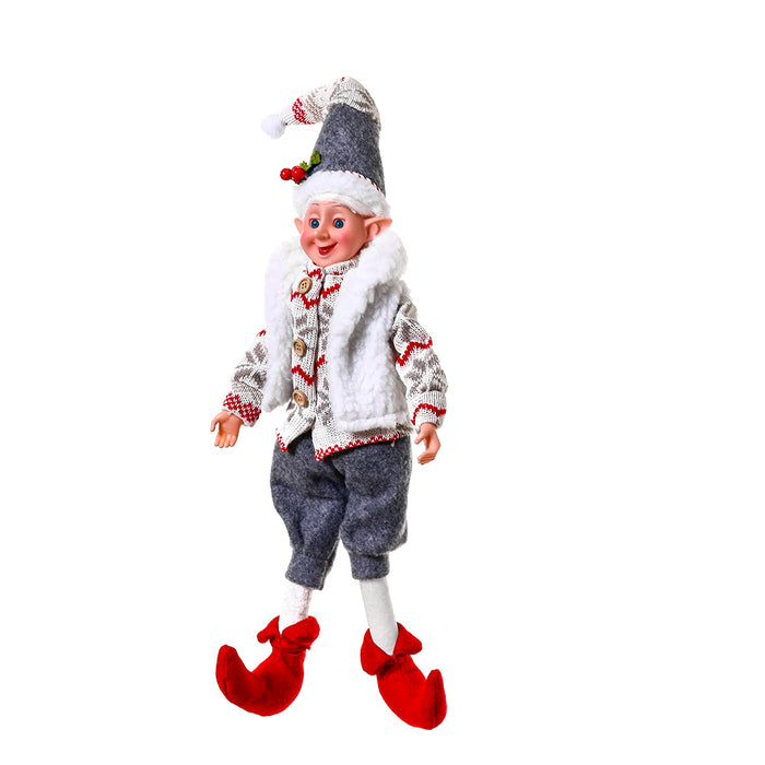CX8003C Duende Gris Chaleco 45 Cm.