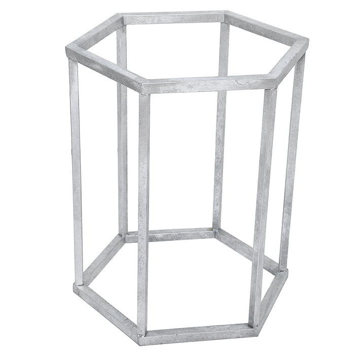 FT035P-3 Base Hexagonal Plata.(L)51X(P)59X(A)68.5 Cm.