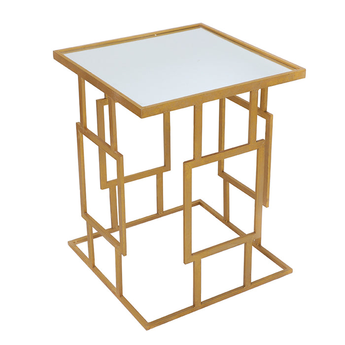 FT120-2 Mesa Centro Chipre Oro 42.5cm.(L) x42.5cm.(P) x58cm.(A)