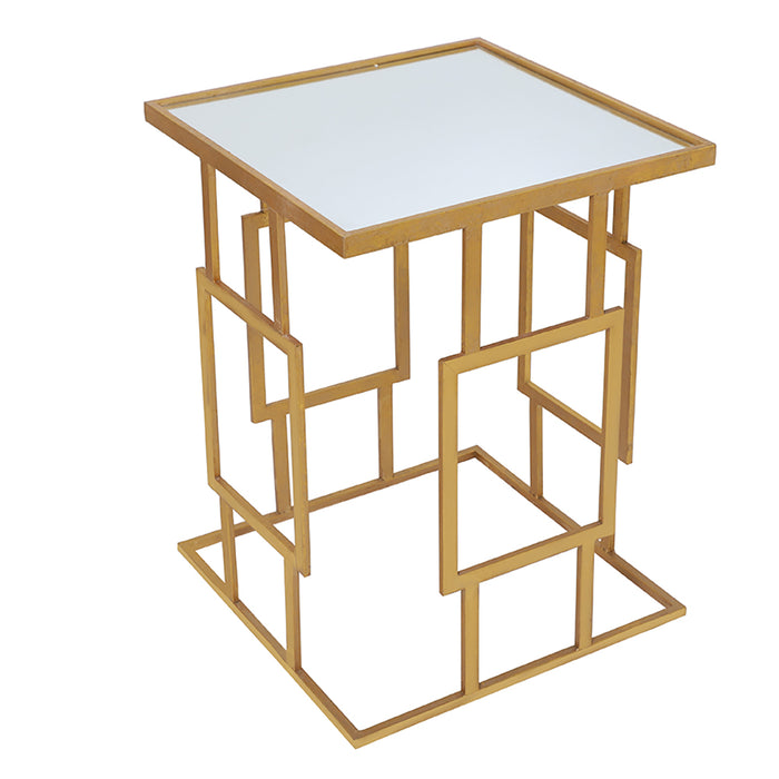 FT120-3 Mesa Pedestal Chipre Oro 49.5(L) x49.5cm.(P) x63.5cm.(A)