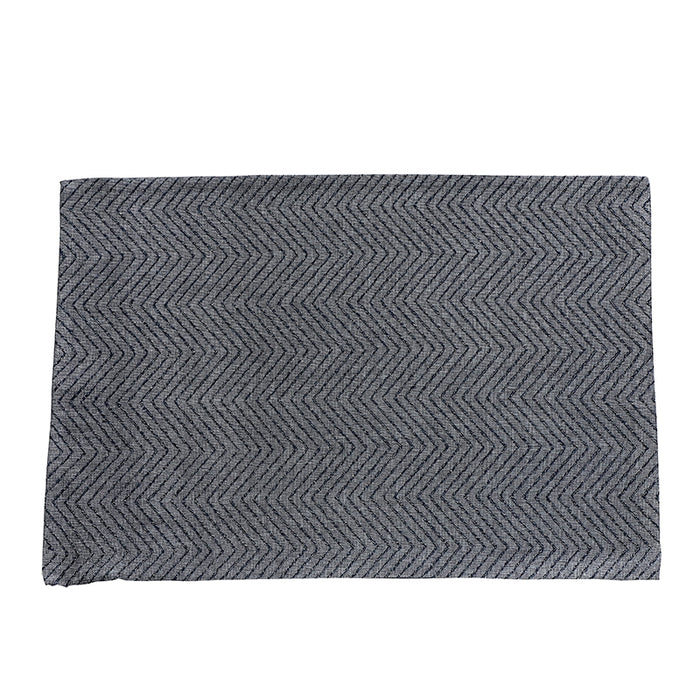 HA3292B Funda para cojín Zigzag Platino 35x50 Cm.