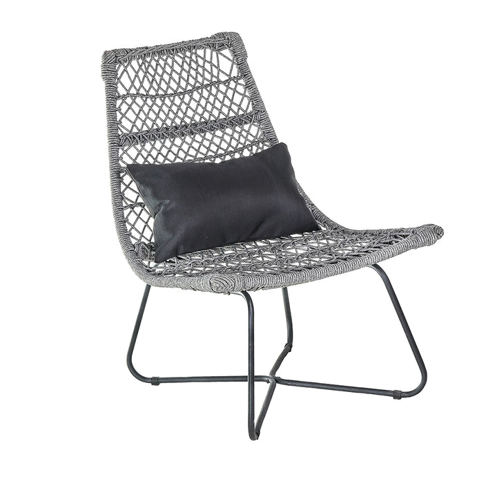 HU914G Sillón Lounge Hemingway Tejido Gris 68(L)X82(P)X89(A) Cm.