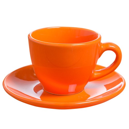 JBTC3MA Taza y Plato Capuccino Mandarina