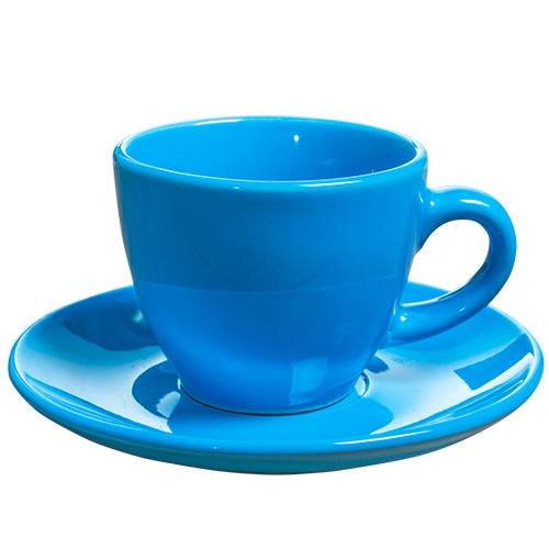 JBTC5AZ Taza y Plato Capuccino Azul Santorino