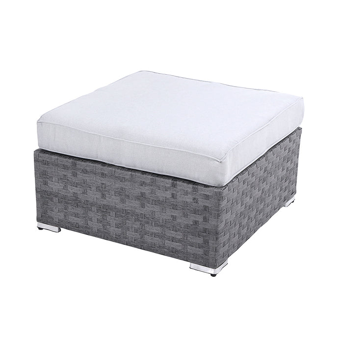 KA25OG Ottoman/Mesa Kauna Oa Corteza Gris 75x75x32 Cm.