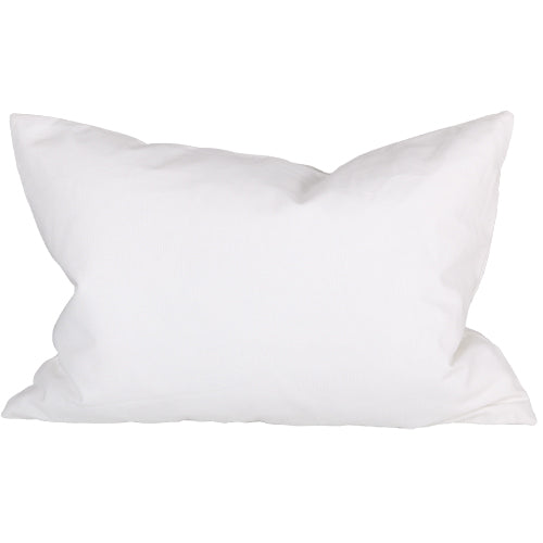 KCLIN3B Cojín Lino-Algodón Blanco 30x50 cm. (Relleno Pluma