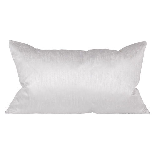 KCP30BL Cojín Blanco de Seda Tussah 30x50 cm. Polieste