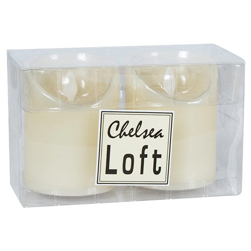KLC7224 Set 2 Cirios LED Chicos c/Movimiento 7.6x10 cm .