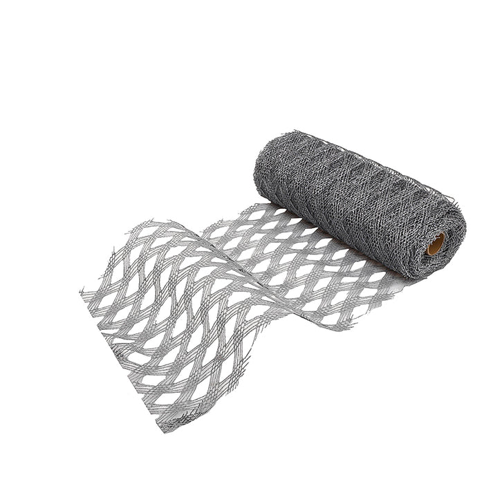 KO2551P Malla Trenzada Platino 30 Cm. X 9 Mts