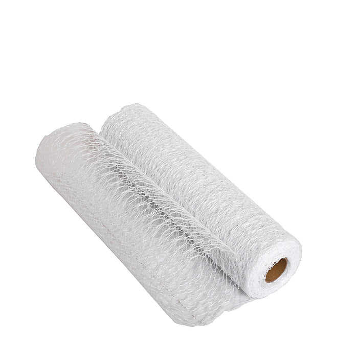 KO2557B Malla Diseño Abstracto Blanco 30 Cm. X 9 Mts.