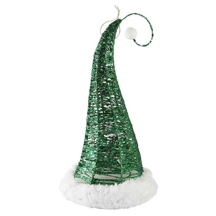 KWL346V Crazy Santa Hat Verde 17(D)X35(A) Cm.