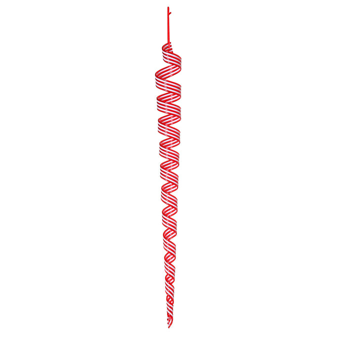 KWL679RB Ornamento Espiral Rojo Con Blanco 60(D) Cm.
