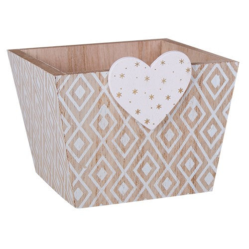 MA514 Caja Para Regalo Corazón 10 cm . (en madera)
