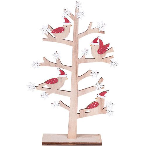 MA71952 Árbol Familia De Pajaros en Madera 38 cm.