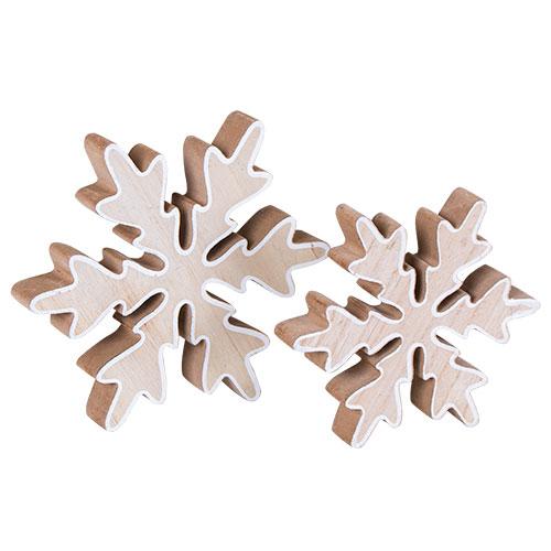 MAG008 Copo De Nieve 3D De Madera 12 cm.