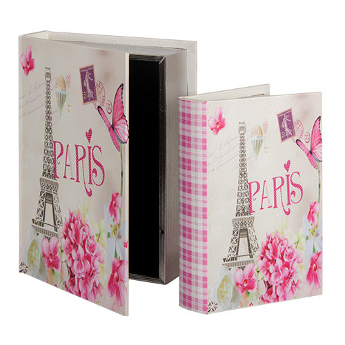 MSH7G Caja Libro Floral Paris Grande 33 cm