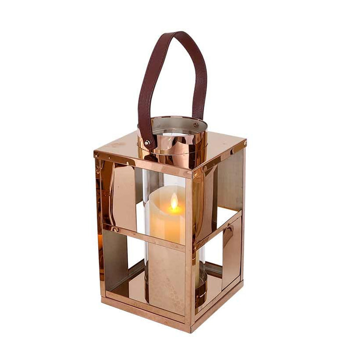 MW6202R Farol Madison Square Rose Gold Mediano 16(P)X16(L)X28(A) Cm.