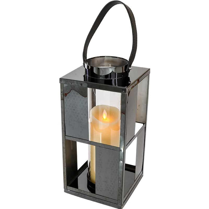 MW6204N Farol Madison Square Negro Ahumado Grande 16(P)16(L)X34(A) Cm.