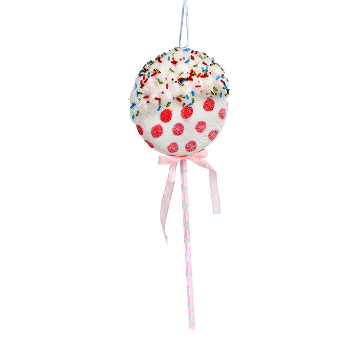 RJL237 Paleta Candy Blanco Con Rosa Grande 38 Cm.