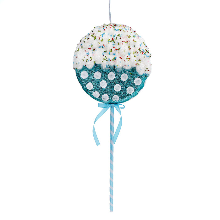 RJL246 Paleta Candy Azul Con Blanco Jumbo 46 Cm.