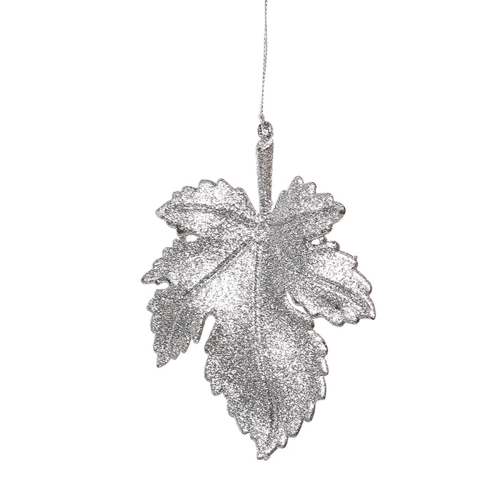 RJL915P Hoja Maple Plata 13 cm .